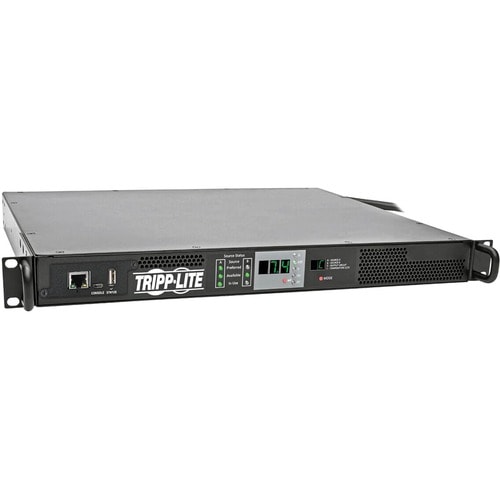 Eaton Tripp Lite Series 7.7kW Single-Phase 200-240V Monitored Automatic Transfer Switch PDU, Two 32A IEC309 32A Blue Inputs, 1 IEC309 32A Outlet, 1U - IEC 60309 32A BLUE - PDUMNH32HVAT