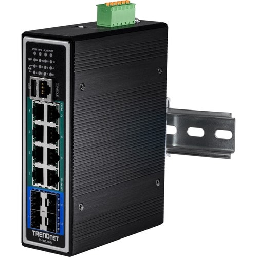 12PORT HARDENED INDUSTRIAL GB POE+ LAYER 2+ MANAGED DIN-RAIL SW - TI-PG1284I - Image 5