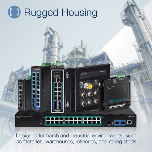 12PORT HARDENED INDUSTRIAL GB POE+ LAYER 2+ MANAGED DIN-RAIL SW - TI-PG1284I - Image 8