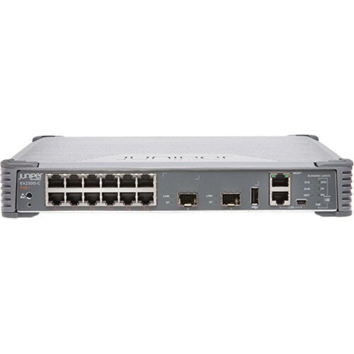EX2300 COMPACT FANLESS 12PORT 10/100/1000BASET POE+ 2 X 1/10G SFP - EX2300-C-12P-VC