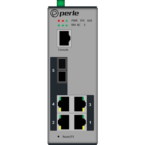 Perle IDS-205F-CSD20-XT - Industrial Managed Ethernet Switch - 5 Ports - Manageable - Fast Ethernet, Gigabit Ethernet - 10/100/1000Base-T, 100Base-LX - 2 Layer Supported - Twisted Pair, Optical - 7012270