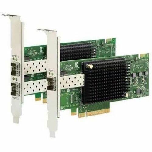 Lenovo Emulex 16Gb Gen6 FC Dual-port HBA - PCI Express 3.0 x8 - 16 Gbit/s - 2 x Total Fibre Channel Port(s) - SFP+ - Plug-in Card 01CV840