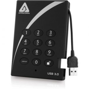 2TB AEGIS PADLOCK SSD AES XTS USB 3.0 HW ENCRYPTED PORTABLE DRIVE - A25-3PL256-S2000