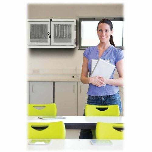 16 PORT CHARGING STATION CART AC CHROMEBOOKS LAPTOPS WHITE - CSC16ACW - Image 9