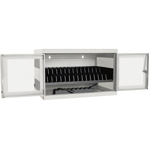 16 PORT CHARGING STATION CART AC CHROMEBOOKS LAPTOPS WHITE - CSC16ACW