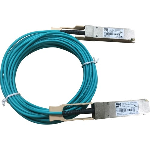 HPE X2A0 40G QSFP+ to QSFP+ 7m Active Optical Cable - 22.97 ft Fiber Optic Network Cable for Network Device - First End: 1 x QSFP+ Network - - JL287A