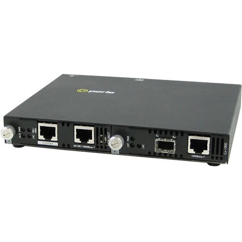Perle SMI-1000-SFP - Gigabit Ethernet Standalone IP Managed Media Converter - 1 x Network (RJ-45) - Management Port - Gigabit Ethernet - 1000Base-BX, 10/100/1000Base-T - 0.10 km - - 5070171