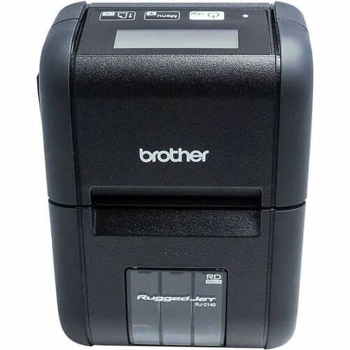 Brother RuggedJet RJ-2140 Direct Thermal Printer - Monochrome - Portable - Label/Receipt Print - USB - Wireless LAN - Battery Included - Black - 0.50" Print Length x - RJ2140