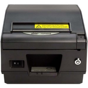 Star Micronics TSP800II Thermal Printer, Ethernet, Paper cover Lock - Cutter, External Power Supply Included, Gray - Cutter, External Power Supply Included, Gray 39441132 - 39441132