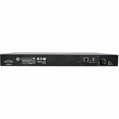Eaton Tripp Lite Series 2.4kW Single-Phase Switched Automatic Transfer Switch PDU, Two 200-240V C14 Inlets, 10 C13 Outputs, 1U, TAA - IEC 60320 C14 - 10 x IEC - PDUMH15HVATNET - Image 3