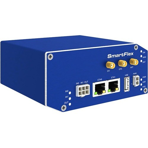 B+B SmartWorx SmartFlex SR305 Cellular Modem/Wireless Router - 4G - LTE - 2 x Network Port - USB - Fast Ethernet - VPN Supported - Rail-mountable, Desktop - SR30509020