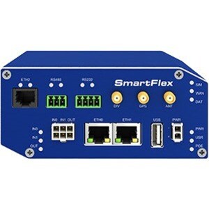 B+B SmartWorx SmartFlex SR305 Cellular Modem/Wireless Router - 4G - LTE - 2 x Network Port - USB - Fast Ethernet - VPN Supported - Rail-mountable, Desktop - SR30500420