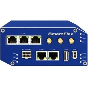 B+B SmartWorx SmartFlex SR305 Cellular Modem/Wireless Router - 4G - LTE - 2 x Network Port - USB - Fast Ethernet - VPN Supported - Rail-mountable, Desktop - SR30500110