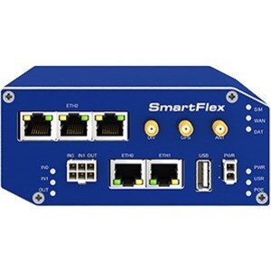 B+B SmartWorx SmartFlex SR305 Cellular Modem/Wireless Router - 4G - LTE - 2 x Network Port - USB - PoE Ports - Fast Ethernet - VPN Supported - - SR30508120