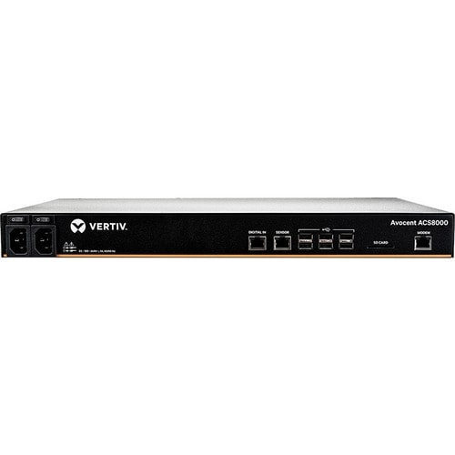 Vertiv 32PORT ACS 8000 CONSOLE SVR W/ DUAL AC PWR SUP BUILTIN MODEM TAA ACS8032MDAC-400