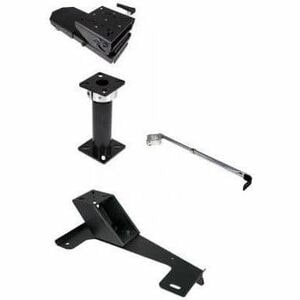 Havis Vehicle Mount for Utility Vehicle (UTV), Pedestal, Computer - Black, Gray - Height Adjustable PKG-PSM-368 - PKG-PSM-368
