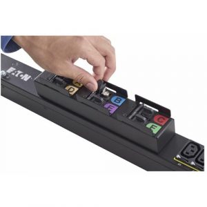 Eaton fuse disconnect rack PDU, 0U, L22-30P input, 17.3 kW max, 230/400V, 24A, 10 ft cord, Three-phase, Outlets: (48) C13 Outlet grip, (12) C19 Outlet grip - NEMA - EMI357-10