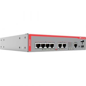 Allied Telesis VPN Firewall - 6 Port - 1000Base-T - Gigabit Ethernet - SHA-1, 3DES, SHA-256, AES (128-bit), AES (192-bit), AES (256-bit) - 6 x RJ-45 - Rack-mountable - AT-AR2050V-10