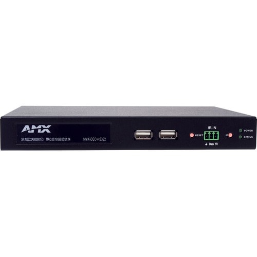 Harman N2300 Series 4K UHD Video over IP Stand Alone Decoder with KVM, PoE - Functions: Video Encoding, Video Scaling, Audio Embedding, Video Streaming - 4096 x 2160 - FGN2322-SA