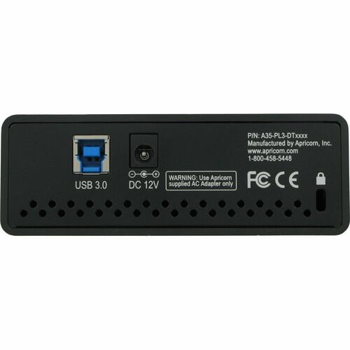 Apricorn Aegis Padlock DT FIPS ADT-3PL256F-10TB 10 TB Desktop Hard Drive - 3.5" External - Black - TAA Compliant - Desktop PC Device Supported - USB 3.0 - - ADT-3PL256F-10TB - Image 5