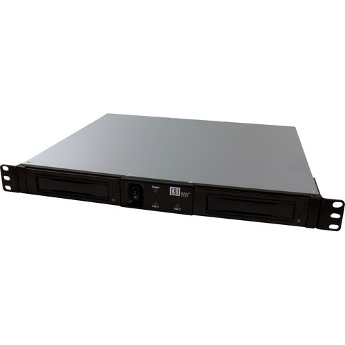 CRU RAX RAX215DC-3QJ Drive Enclosure - FireWire/i.LINK 800, USB 3.0, eSATA Host Interface - 1U Rack-mountable - Black - 2 x HDD Supported - 2 x Total Bay - 40610-3199-0000