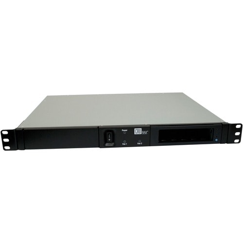 CRU RAX RAX215DC-3QJ Drive Enclosure - FireWire/i.LINK 800, USB 3.0, eSATA Host Interface - 1U Rack-mountable - Black - 1 x Total Bay - 1 x 3.5" Bay - 40610-3199-0001