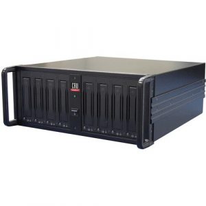 CRU RAX845DC-XJ Hard Drive Carrier Frame - Mini-SAS Host Interface - 4U Rack-mountable - Black - 8 x Total Bay - Metal 41410-1199-0000