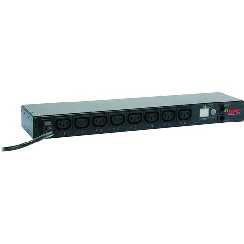APC by Schneider Electric Rack PDU, Switched, 1U, 12A/208V, 10A/230V, (8)C13 - Switched - IEC 60320 C14 - 200 V, 208 V, 230 V - 6.50 ft Cord - AP7920B - Image 2