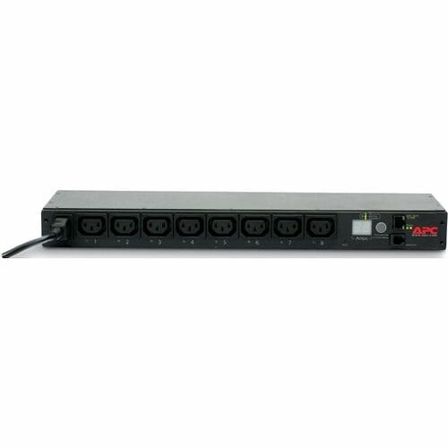 APC by Schneider Electric Rack PDU, Switched, 1U, 12A/208V, 10A/230V, (8)C13 - Switched - IEC 60320 C14 - 200 V, 208 V, 230 V - 6.50 ft Cord - AP7920B - Image 3