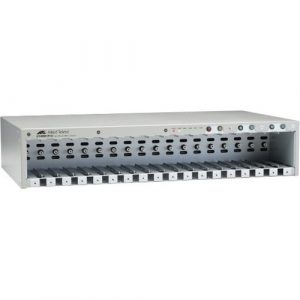 Allied Telesis MMCR18 Media Conversion Rack-Mount Chassis - 2 x Number of Power Supplies Supported - 18 Slot - 2U - Rack-mountable AT-MMCR18-00 - AT-MMCR18-00