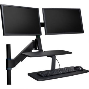 Kensington SmartFit Desk Mount for Monitor, Keyboard - 2 Display(s) Supported - 24" Screen Support - 22.50 lb Load Capacity - 75 x 75, 100 x 100 K52796WW - K52796WW