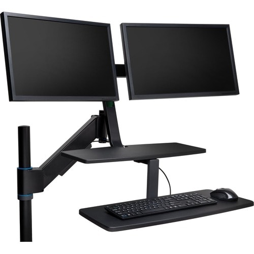 Kensington SmartFit Desk Mount for Monitor, Keyboard - 2 Display(s) Supported - 24" Screen Support - 22.50 lb Load Capacity - 75 x 75, 100 x 100 K52796WW - K52796WW