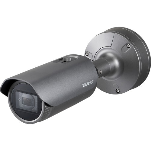 Wisenet XNO-6080R 2 Megapixel Outdoor Full HD Network Camera - Monochrome, Color - Bullet - Dark Gray - 164.04 ft Infrared Night Vision - MPEG-4 AVC, MJPEG, H.264, - XNO-6080R - Image 2