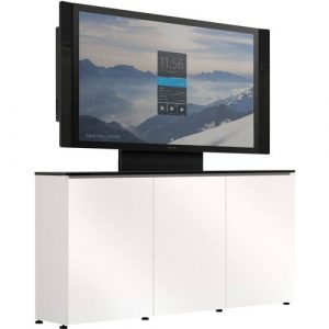 Salamander Designs 55IN HEIGHT ADJ WALL MOUNT CAB SURFACEHUB ADA COMPL DK BRWN 12INDP - D1/337AL/BL/WE