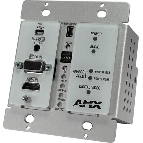 AMX NMX-ENC-N1115-WP KVM Extender - 1 Computer(s) - WUXGA - 1920 x 1200 Maximum Video Resolution x Network (RJ-45) - 2 x USB - 1 x HDMI - - FGN1115-WP-WH - Image 2