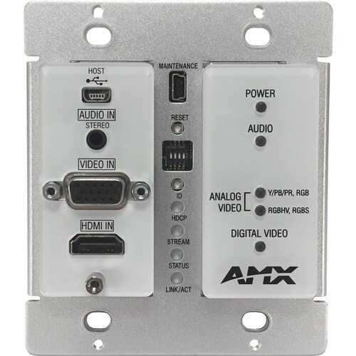 AMX NMX-ENC-N1115-WP KVM Extender - 1 Computer(s) - WUXGA - 1920 x 1200 Maximum Video Resolution x Network (RJ-45) - 2 x USB - 1 x HDMI - - FGN1115-WP-WH