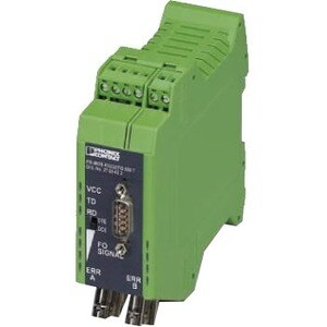 Perle PSI-MOS-RS232/FO 850 T Transceiver/Media Converter - 2 x ST Ports - DuplexST Port - Multi-mode - 0 mil Fiber - 4.20 km - Power Supply - Rail-mountable - 27084234