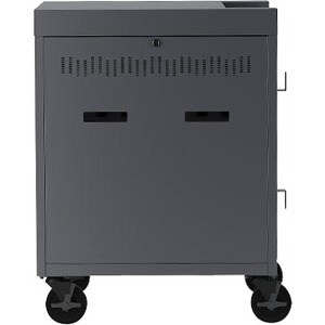 Bretford CUBE Cart - 1 Shelf - Push Handle - 4 Casters - Steel, Polypropylene - 30" Width x 26.50" Depth x 37.50" Height - Concrete - For - TVC16PAC-CT - Image 3