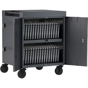 Bretford CUBE Cart - 1 Shelf - Push Handle - 4 Casters - Steel, Polypropylene - 30" Width x 26.50" Depth x 37.50" Height - Concrete - For - TVC16PAC-CT - Image 6