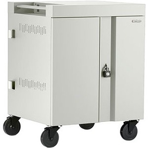 Bretford CUBE Cart - 2 Shelf - Push Handle - 4 Casters - Steel, Polypropylene - 30" Width x 26.50" Depth x 37.50" Height - Concrete - For - TVC32PAC-CT