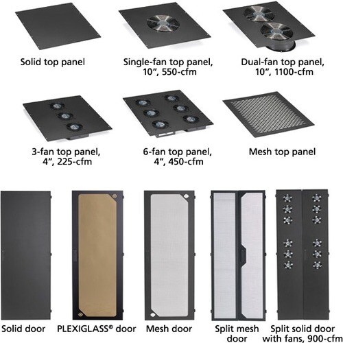 38U RACK ELITE NETWRK CAB TAP PLEXI-FRONT BLACK - EC38U3032TPMSMNK - Image 5
