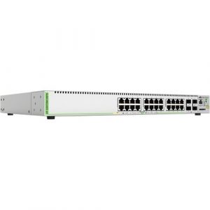 L2+ MANAGED 24X10/100/1000MBPS 4XSFP UPLINK SLOTS 1 FIXED AC PS US - AT-GS970M/28PS-10