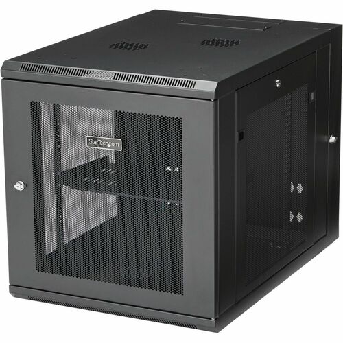 StarTech.com 4-Post 12U Wall Mount Network Cabinet, 19" Hinged Wall-Mounted Server Rack for IT Equipment, Flexible Lockable Rack Enclosure - Wall-Mount Server Rack for rackmount equipment - Flexible - RK1232WALHM - Image 7