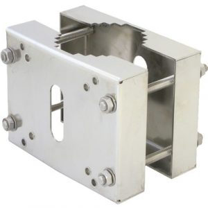 Hanwha Techwin HT-E-BFP00CL Pole Mount for Camera Housing - Polished Stainless Steel - 121.25 lb Load Capacity HT-E-BFP00CL - HT-E-BFP00CL