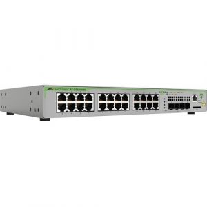 L2+ MANAGED 24X10/100/1000MBPS 4XSFP UPLINK SLOT 1FIXED AC US PS - AT-GS970M/28-10