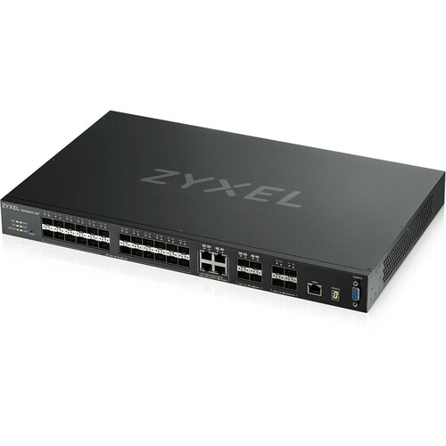 24PORT GBE SFP LAYER 3+ MANAGED WITH 4X10GBE SFP+ 4XGBE SFP/RJ-45 - XGS4600-32F-DC - Image 2