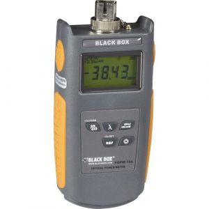 Black Box Fiber Power Meter - Multimode/Single-Mode - Frequency Measurement, Fiber Optic Cable Testing, Power Level Testing - Optical Fiber - 4Number of Batteries Supported - AAA FOPM-150 - FOPM-150