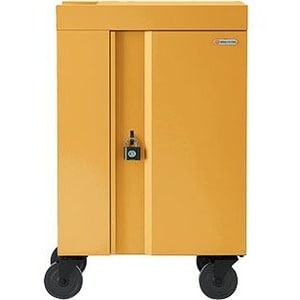 Bretford CUBE Cart Mini - 2 Shelf - Steel - 24" Width x 21" Depth x 37.50" Height - Mustard - For 20 Devices TVCM20PAC-MUS