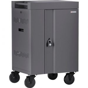 Bretford CUBE Cart Mini - 2 Shelf - 4 Casters - 5" Caster Size - Steel - 24" Width x 21" Depth x 37.50" Height - Topaz - - TVCM20PAC-TZ