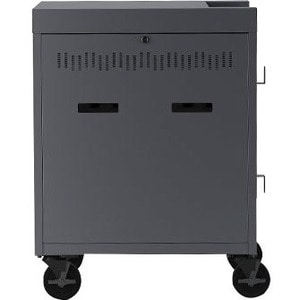 Bretford CUBE Cart Mini - 2 Shelf - 4 Casters - 5" Caster Size - Steel - 24" Width x 21" Depth x 37.50" Height - Pacific Blue - TVCM20PAC-PA - Image 3